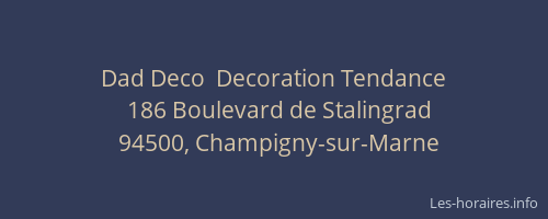 Dad Deco  Decoration Tendance