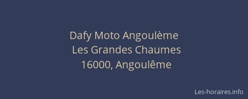Dafy Moto Angoulème
