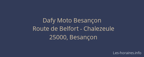 Dafy Moto Besançon