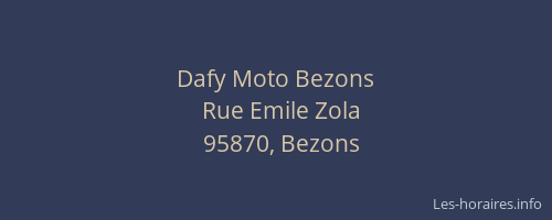 Dafy Moto Bezons