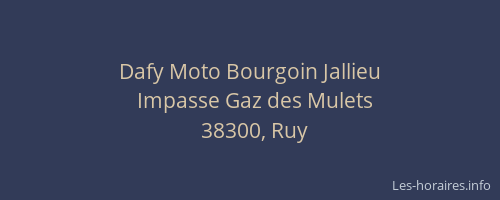 Dafy Moto Bourgoin Jallieu