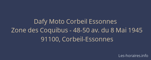 Dafy Moto Corbeil Essonnes