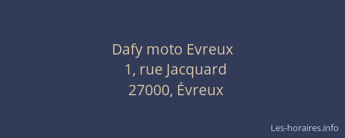 Dafy moto Evreux