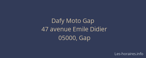 Dafy Moto Gap