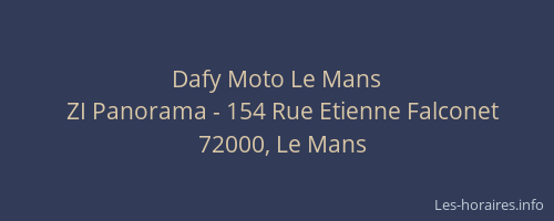 Dafy Moto Le Mans