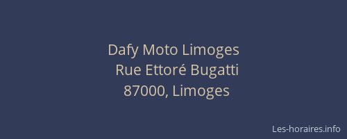 Dafy Moto Limoges