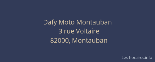 Dafy Moto Montauban