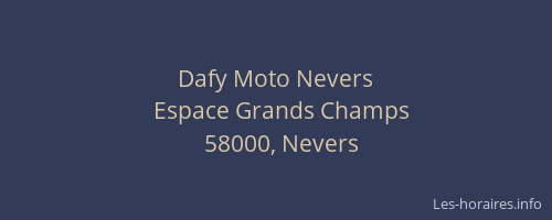 Dafy Moto Nevers