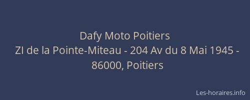 Dafy Moto Poitiers