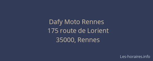 Dafy Moto Rennes