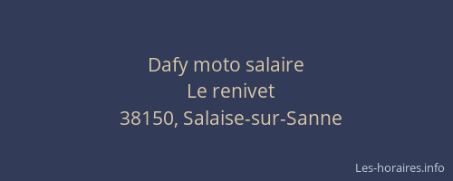 Dafy moto salaire