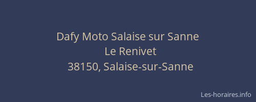 Dafy Moto Salaise sur Sanne