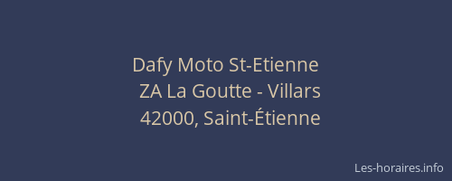 Dafy Moto St-Etienne