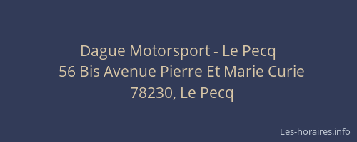 Dague Motorsport - Le Pecq
