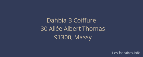 Dahbia B Coiffure