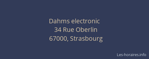 Dahms electronic