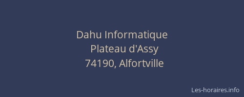 Dahu Informatique