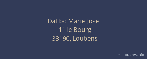 Dal-bo Marie-Jos&eacute;