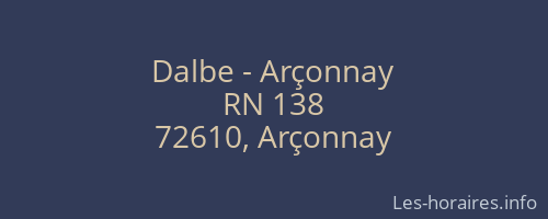 Dalbe - Ar&ccedil;onnay