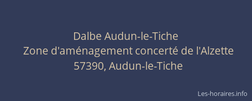 Dalbe Audun-le-Tiche