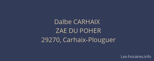 Dalbe CARHAIX