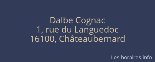 Dalbe Cognac