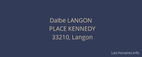 Dalbe LANGON