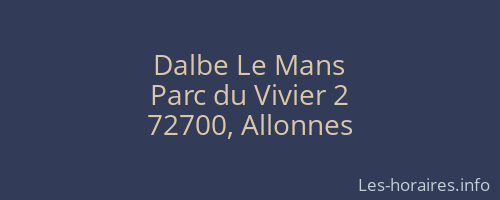 Dalbe Le Mans