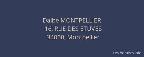 Dalbe MONTPELLIER