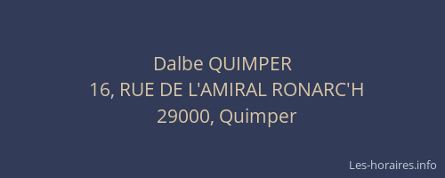 Dalbe QUIMPER