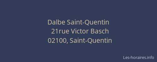 Dalbe Saint-Quentin
