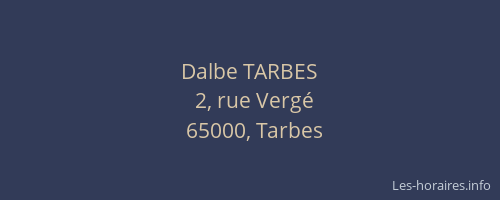 Dalbe TARBES