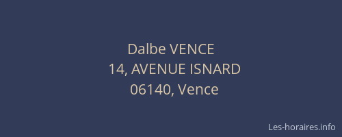 Dalbe VENCE