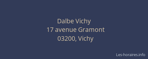 Dalbe Vichy