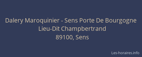 Dalery Maroquinier - Sens Porte De Bourgogne