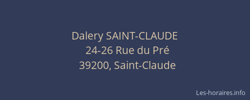 Dalery SAINT-CLAUDE