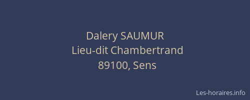Dalery SAUMUR