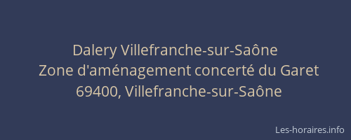 Dalery Villefranche-sur-Saône