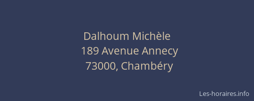 Dalhoum Michèle