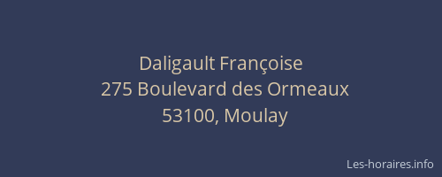 Daligault Fran&ccedil;oise