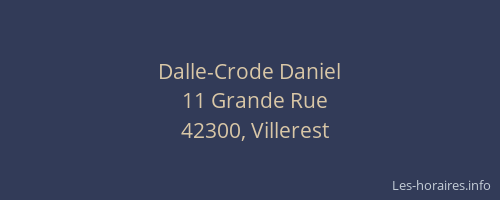 Dalle-Crode Daniel