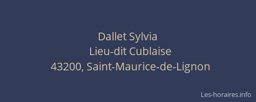 Dallet Sylvia