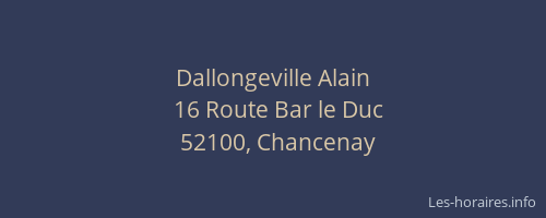Dallongeville Alain