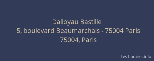 Dalloyau Bastille