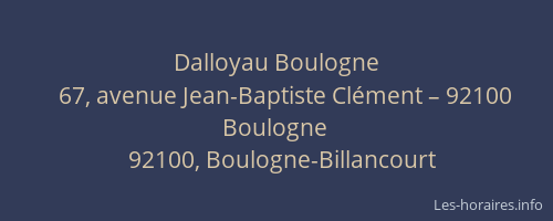 Dalloyau Boulogne