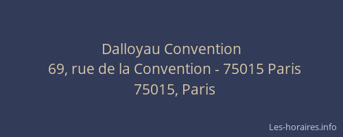 Dalloyau Convention