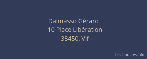 Dalmasso G&eacute;rard