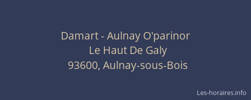 Damart - Aulnay O'parinor