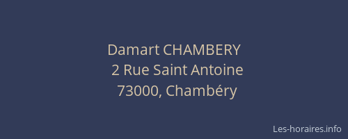 Damart CHAMBERY