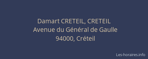 Damart CRETEIL, CRETEIL
